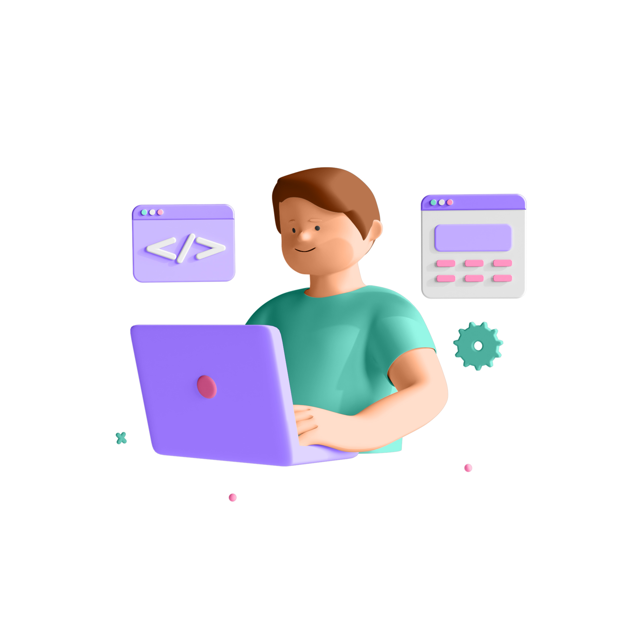 Creative professionals working